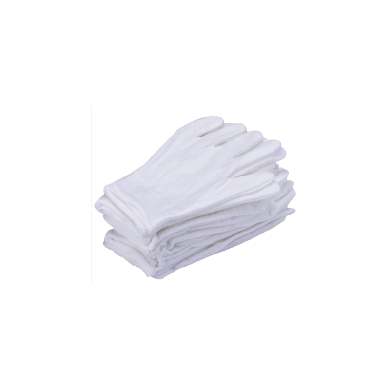GUANTE DE TELA PAR BLANCO