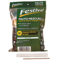 MEZCLADOR MADERA 11 CM...