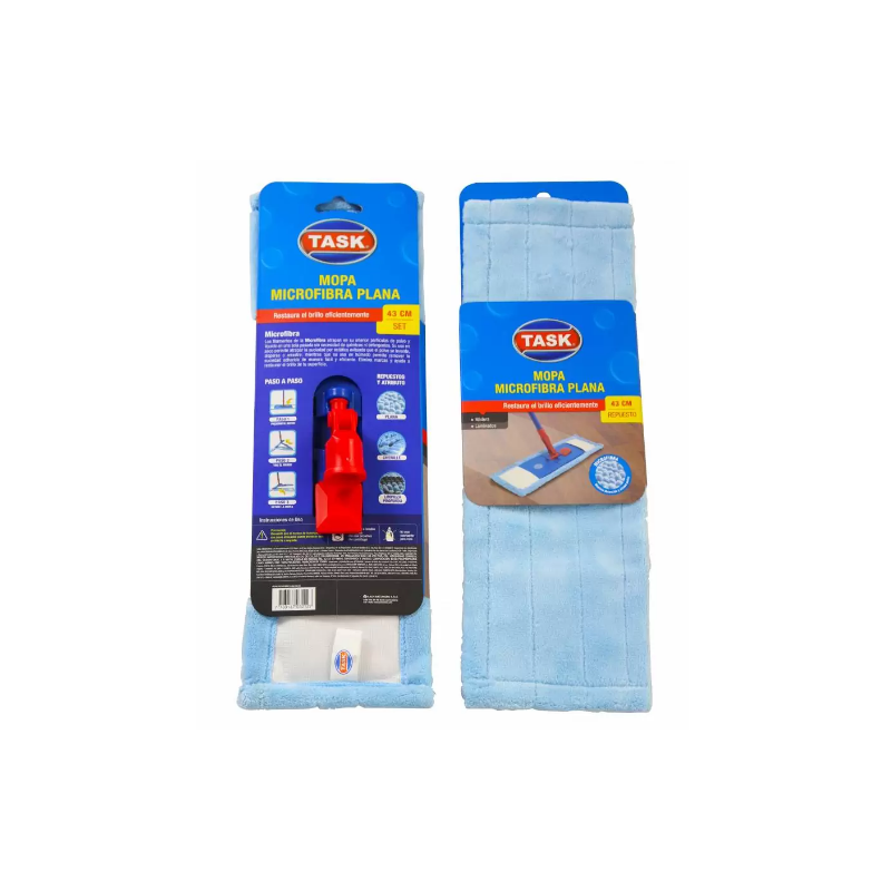7703147032127 MOPA PLANA MICROFIBRA.43x15cm C/ESTRUCTU 1003212