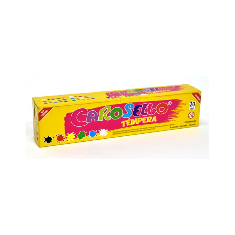 TEMPERA.CAROSELLO X 6 COLORES 53101620