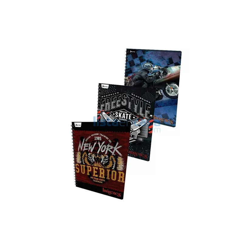 CUADERNO ESPIRALADO TAMAÑO 105-80-2 (50)  613210 CUADRICULADO 559185 559186