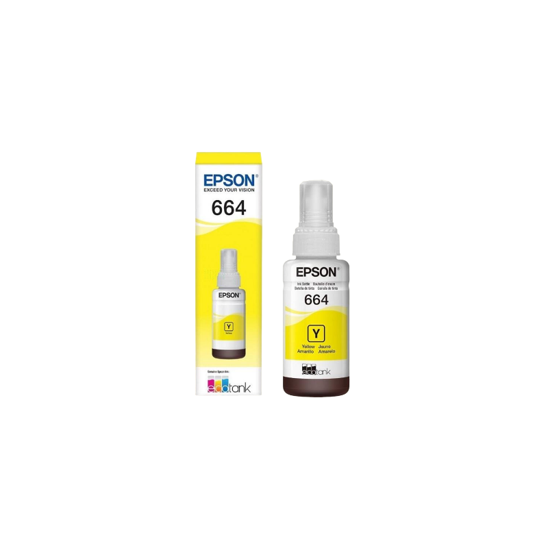 TINTA BOTELLA EPSON T664420 YELLOW L200/
