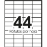 HOJA ROTULO 3543   53.9 X 25.4 44 ROTULOS