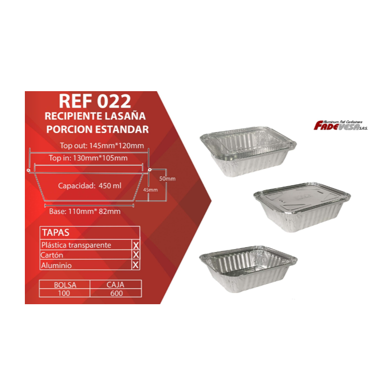 TAPA CARTON ALUMINIZADA REF T/ M TC022