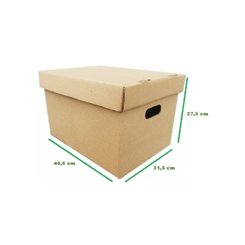X300R CAJA CARTON X300 -  40 X 31 X 27 C REFORZADA LARGO ANCHO ALTO TRAE TAPA