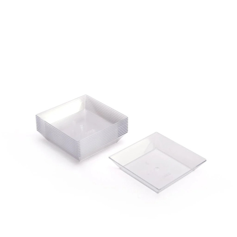 PLATO CUADRADO PETITE CRISTAL X 24 UND DARNEL 7054