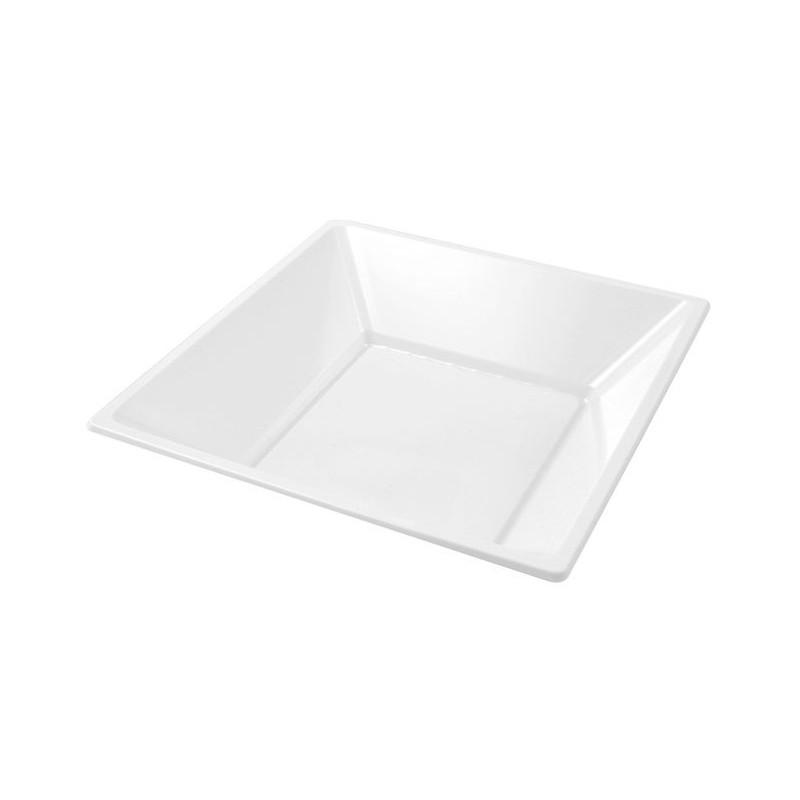 PLATO CUADRADO PETITE BLANCO X 24 UND DARNEL 7112