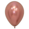 GLOBO LATEX R12 SEMPERTEX REFLEX ROSA DORADO 30CM EN BOLSA DE 50 UNIDADES 169675
