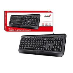 TECLADO USB GENIUS KB-118 NEGRO ESPANOL GARANTIA 6 MESES NO CUBRE GOLPES NI DERRAMES DE LIQUIDO 31300010401 4710268260271