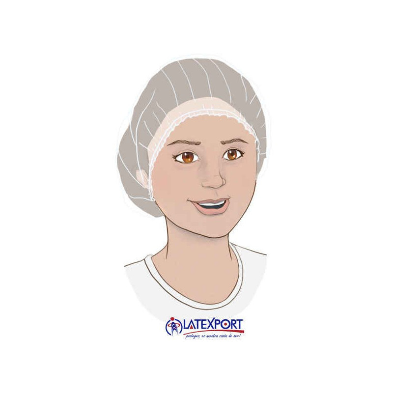 GORRO ORUGA BLANCO TIPO COFIAx100un 7707173036012-9835