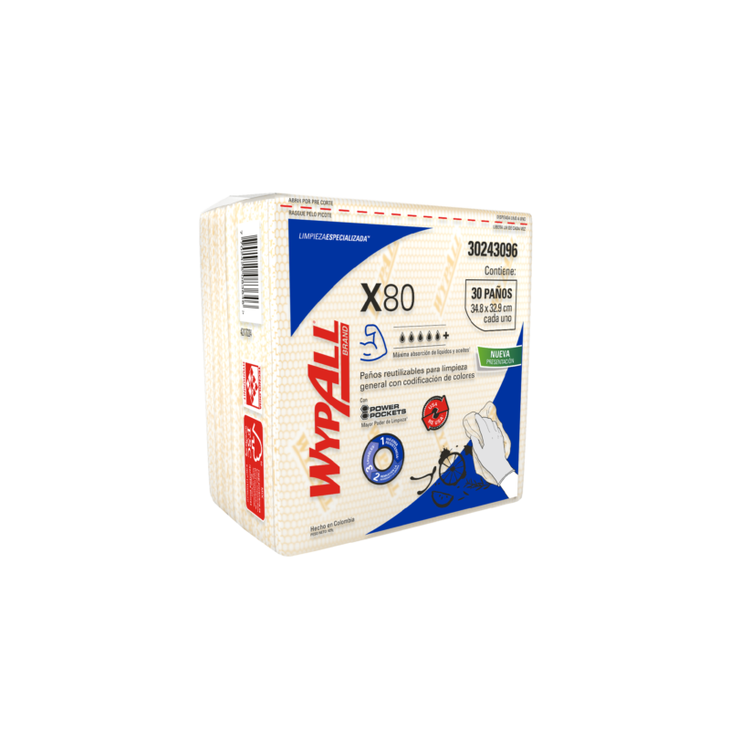 WYPALL X80 INTERFOLD 30 PANOS AMARILLO.(8270) 30228270