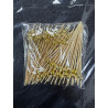 PINCHO PERLA DE BAMBÚ PERLA DORADA 12 CM X 100