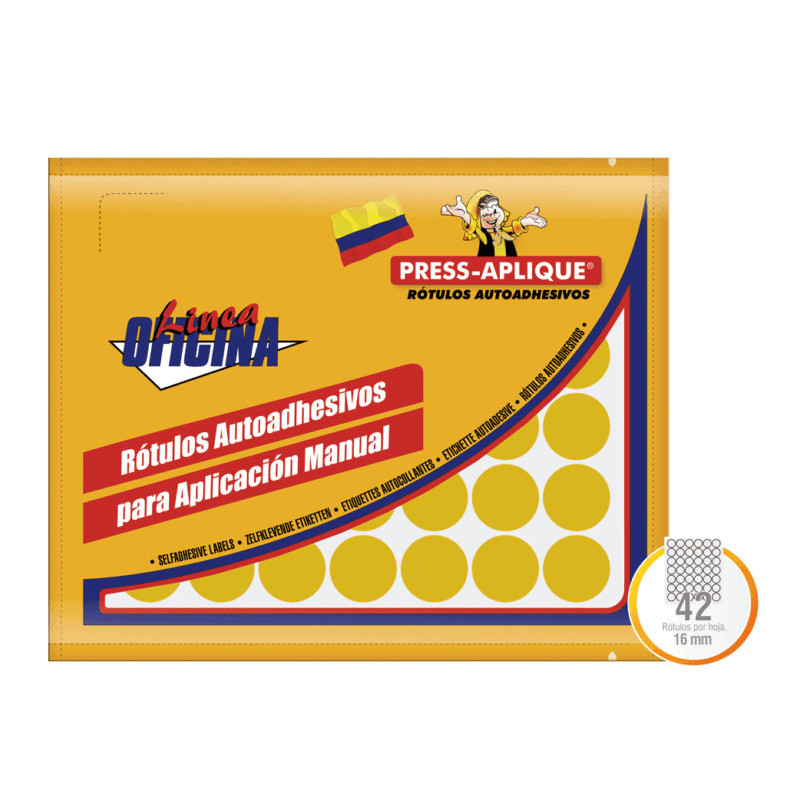 SOBRE OF 1185 DORADO DIAMETRO 16 378 ROTULOS 1185