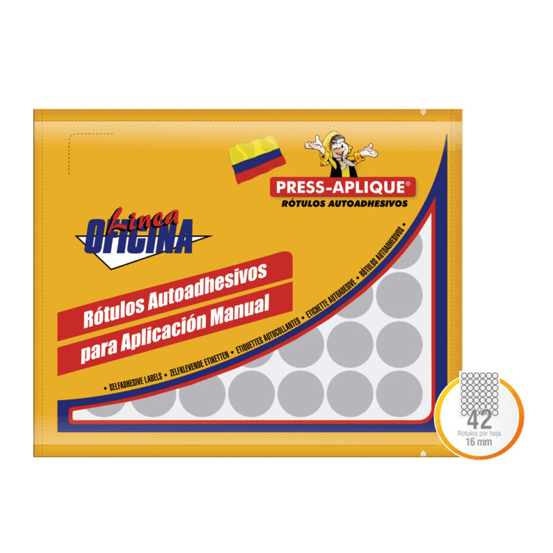 SOBRE OF 1186 PLATA DIAMETRO 16 378 ROTULOS