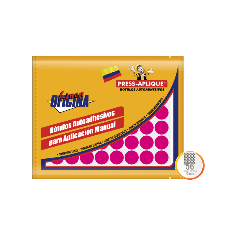 SOBRE OF 1188 FUCSIA DIAMETRO 13 1064 ROTULOS