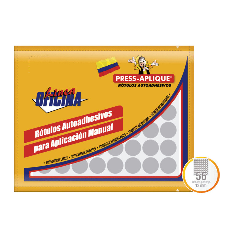 SOBRE OF 1196 PLATA DIAMETRO 13 504 ROTULOS