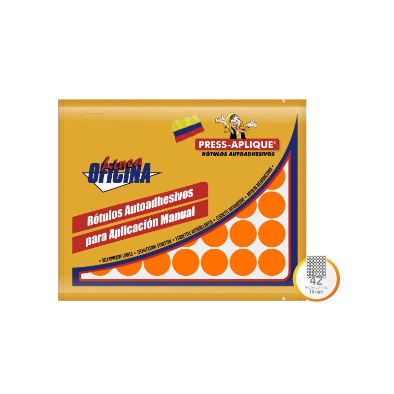 SOBRE OF 1178 NARANJA DIAMETRO 16 714 ROT