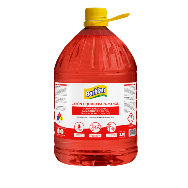 JABON LIQUIDO P/MANOS 3800ml FRUTOS ROJO 0003136