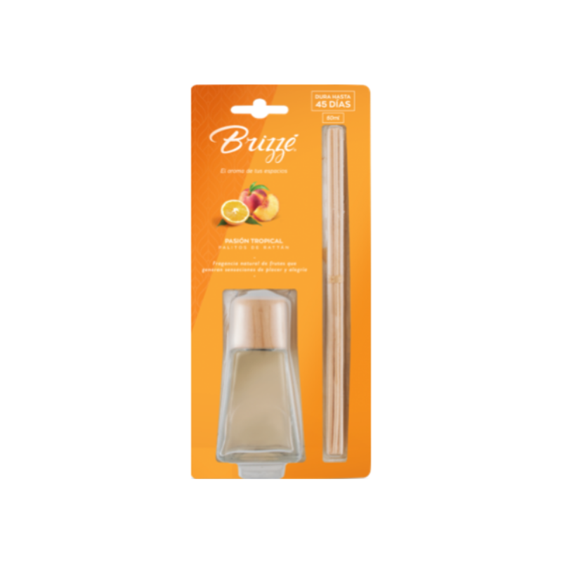 AMBIENTADOR  BRIZZE PALITOS RATTAN PASION TROPICAL