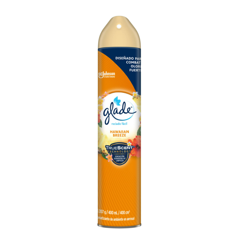 AMBIENTADOR GLADE 5EN1 HAWAIIAN BREEZE AEROSOL X 400ML 046500005602