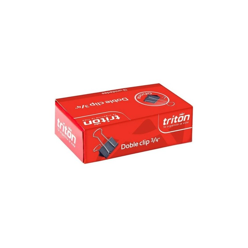 DOBLE CLIP  3/4" TRITON (CAJA X 12) 5351034PL1