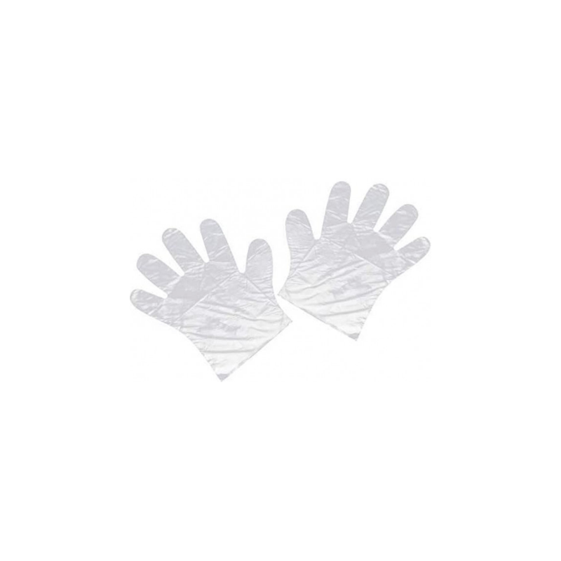 GUANTES DESECHABLES MULTIUSOS (PLASTICO) EN POLIETILENO TALLA UNICA PAQX100