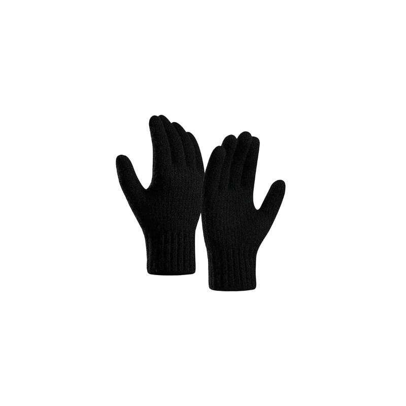 GUANTE DE TELA PAR NEGRO